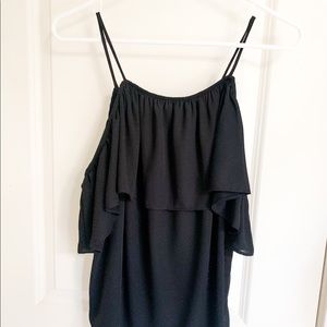 Black Off the Shoulder Top
